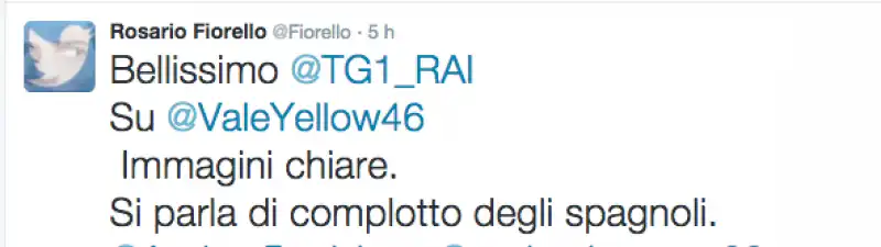 FIORELLO TWEET ROSSI