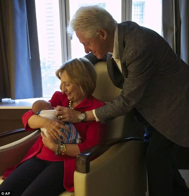 i clinton con la nipotina charlotte