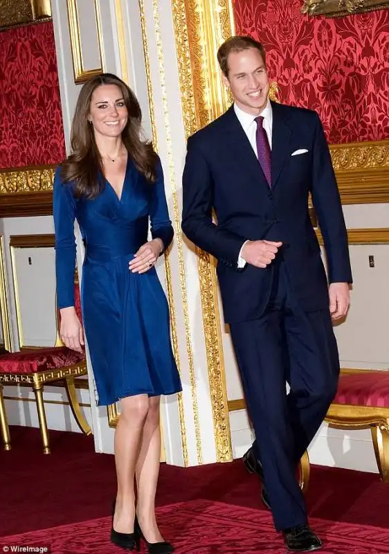 kate middleton abito blu il giorno in cui annuncia fidanzamento con william 2