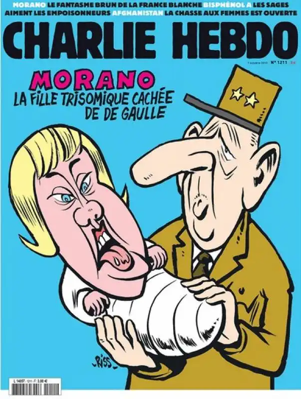 LA VIGNETTA DI CHARLIE HEBDO CONTRO NADINE MORANO