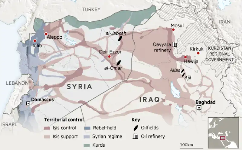 mappa siria