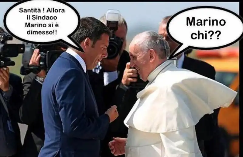 marino renzi bergoglio