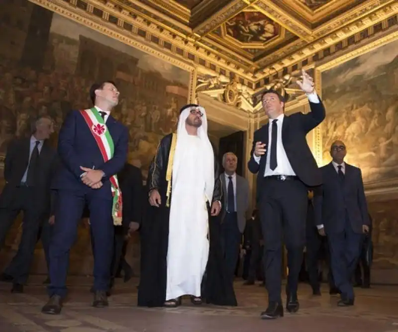 matteo renzi e mohammed bin zayed al nahyan a firenze  3