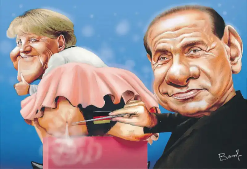 MERKEL BERLUSCONI BY BENNY