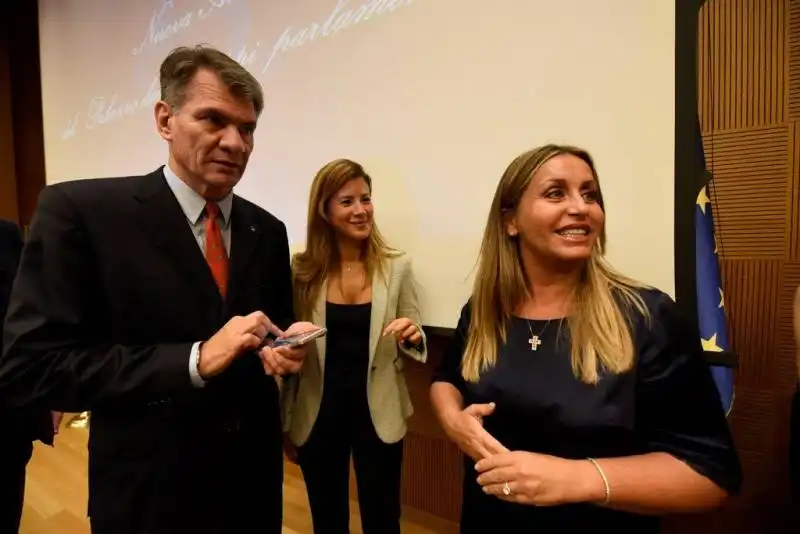 paolo nespoli, gabriella giammanco e catia polidori