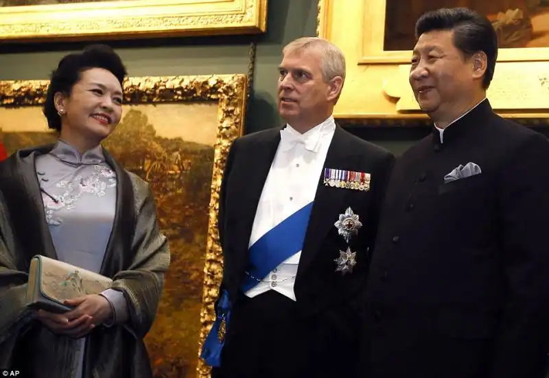 peng liyuan con principe andrea e xi jinping