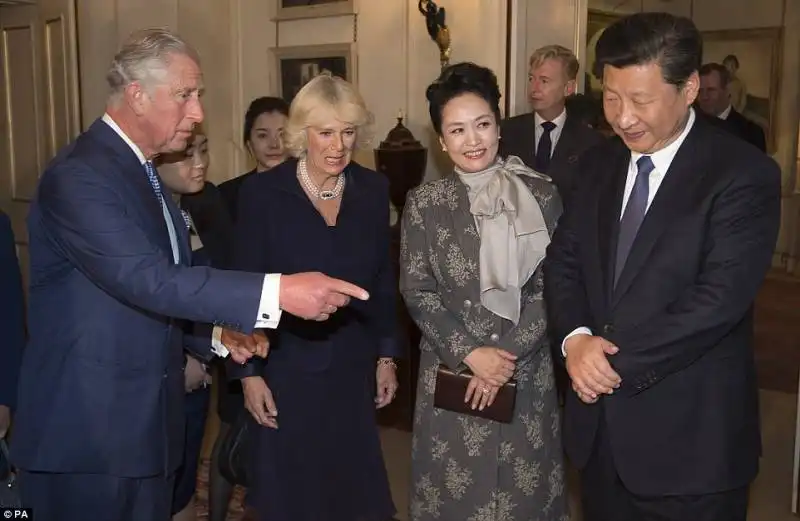 principe carlo con camilla e xi jinping