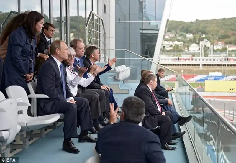 putin e ecclestone al gp di sochi