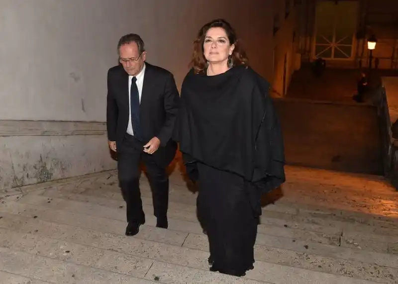 roberto zaccaria monica guerritore invitati alla cena di gala