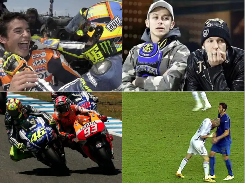 ROSSI MARQUEZ MATERAZZI ZIDANE