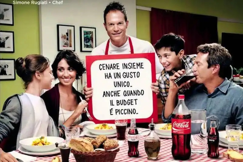 SIMONE RUGIATI NELLO SPOT COCA COLA