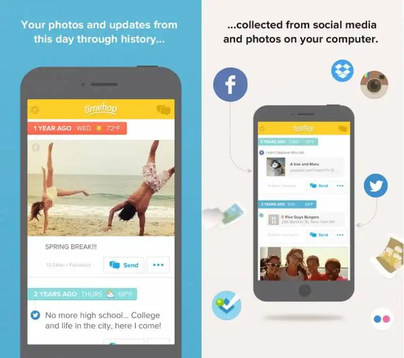 timehop ti rende nostalgico