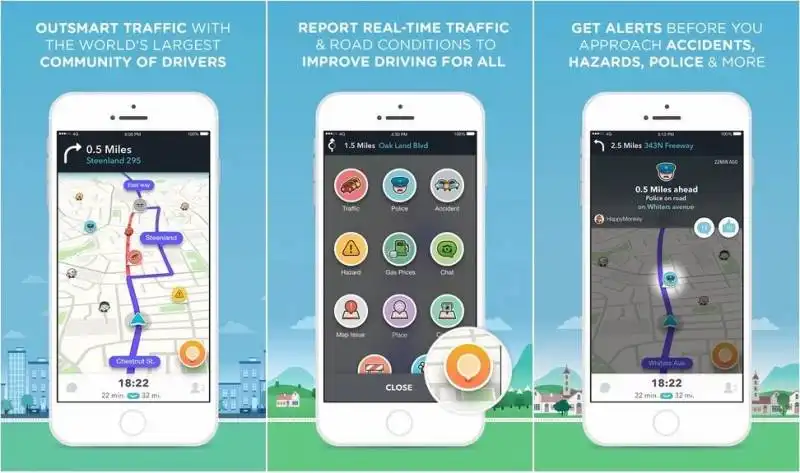 waze ti avverte del traffico