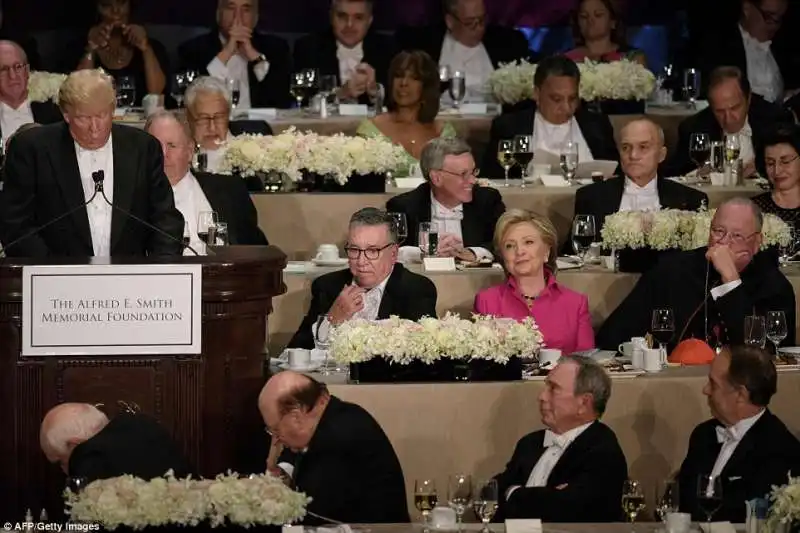 al smith dinner donald trump hillary clinton  12