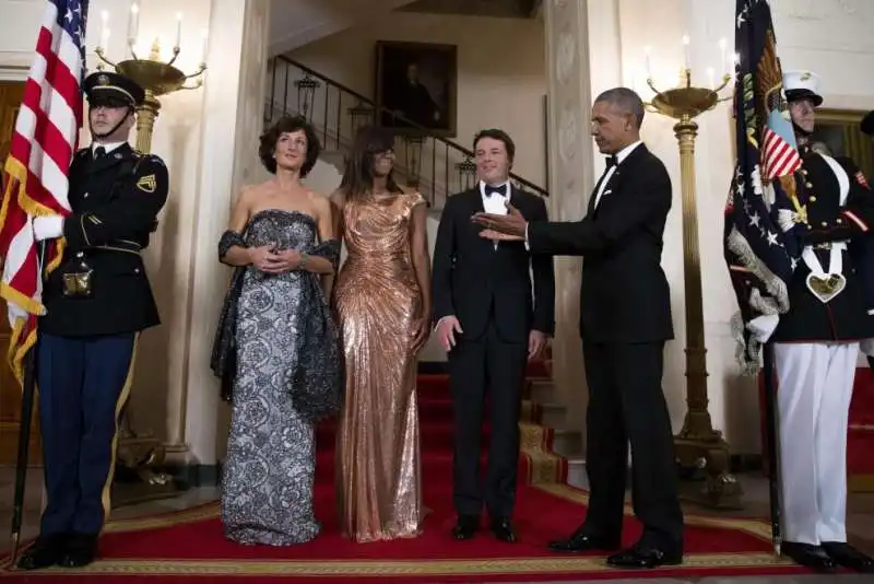 cena di stato obama renzi   