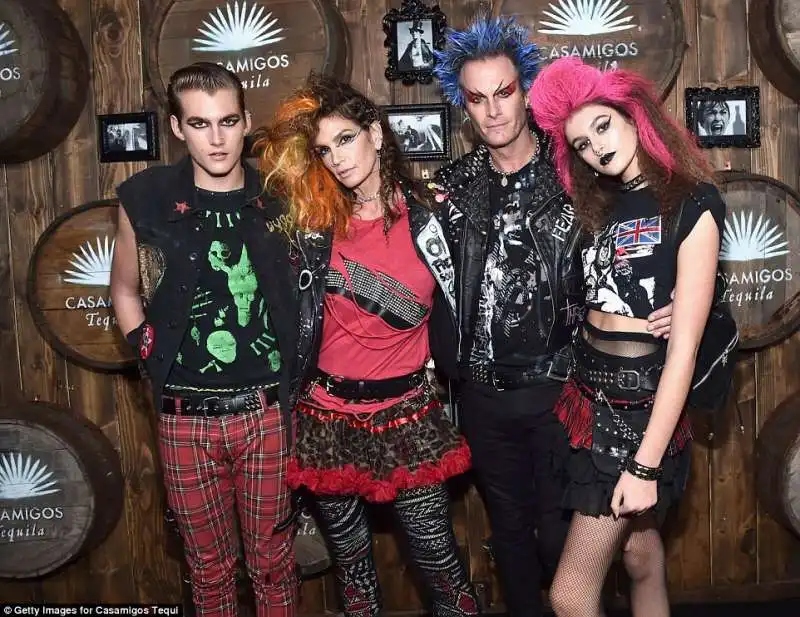 cindy crawford e famiglia punk