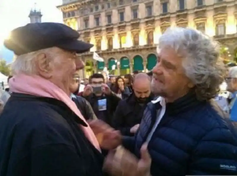 Dario Fo e Beppe Grillo  