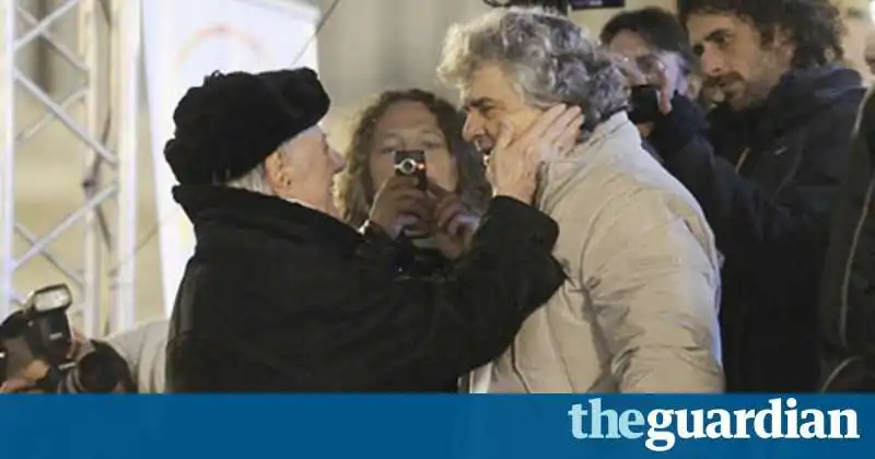 Dario Fo e Beppe Grillo 