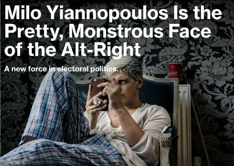 il profilo di milo yannopoulos su bloomberg