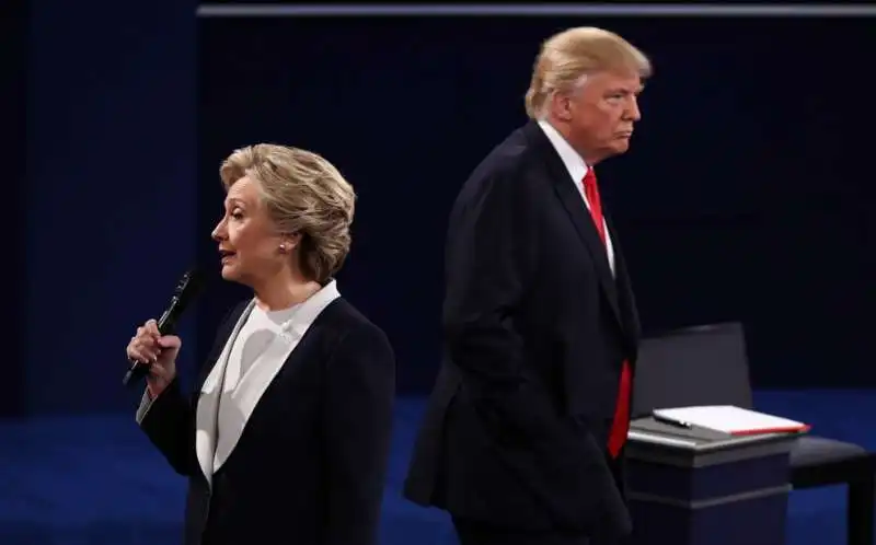 il secondo confronto tv tra trump e hillary clinton 8