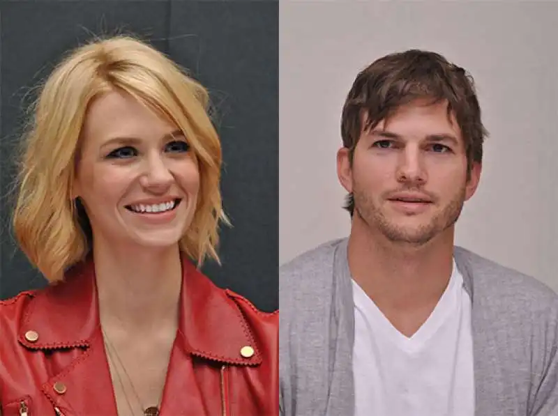 january jones e ashton kutcher