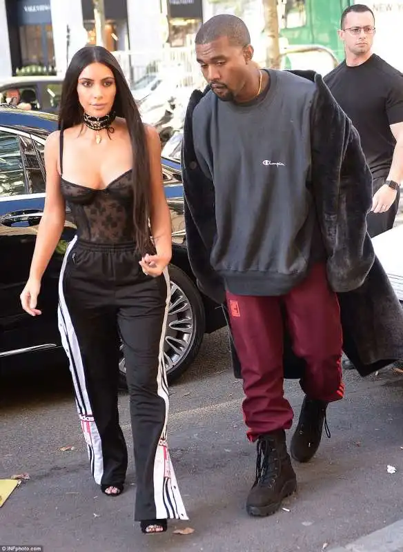 kim e kanye insieme a parigi