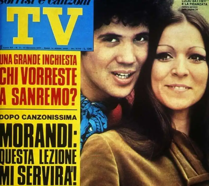 lucio battisti e la moglie grazia letizia veronese  4