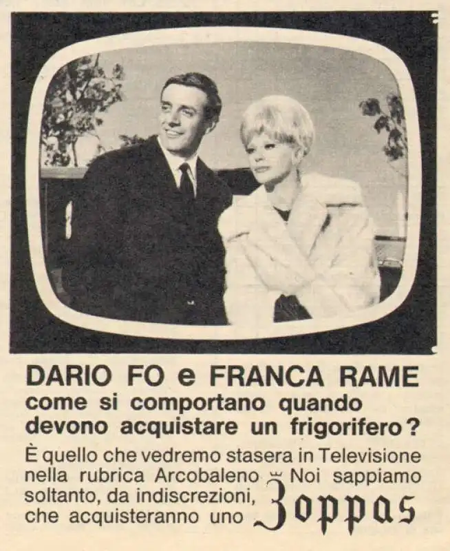 SPOT DI DARIO FO E FRANCA RAME PER ZOPPAS