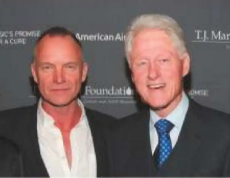 STING BILL CLINTON