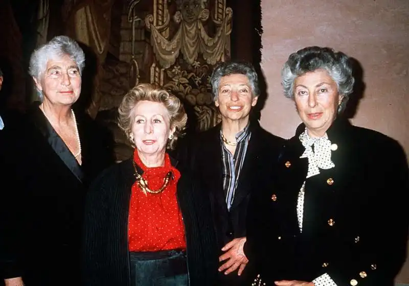 susanna, cristiana, clara e maria sole agnelli