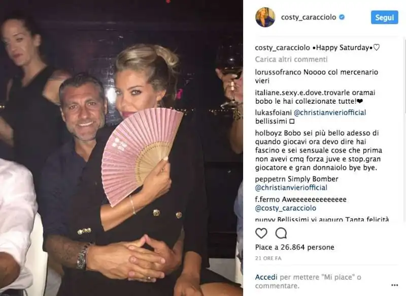 bobo vieri e costanza caracciolo 