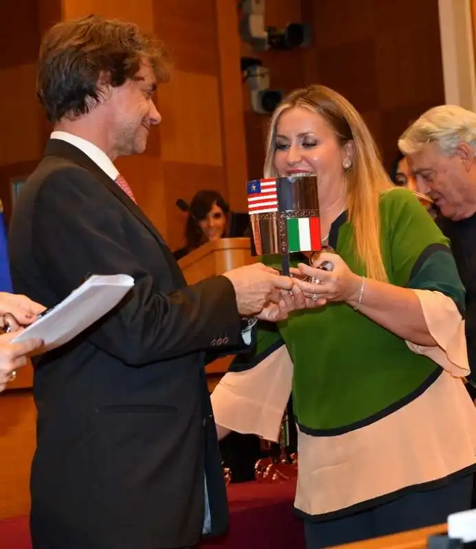 catia polidori  premia alberto angela