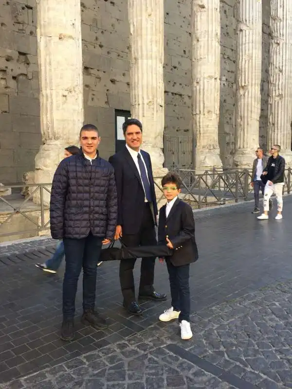 davide desario con i figli