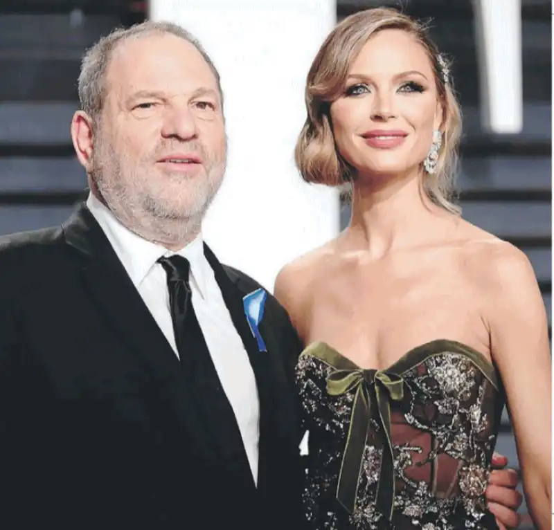 HARVEY WEINSTEIN CON L EX MOGLIE GEORGINA