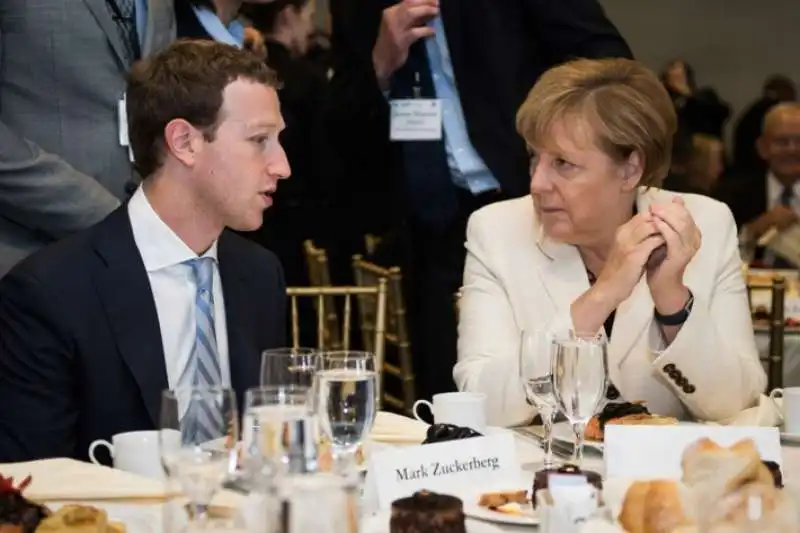 MARK  ZUCKERBERG ANGELA MERKEL