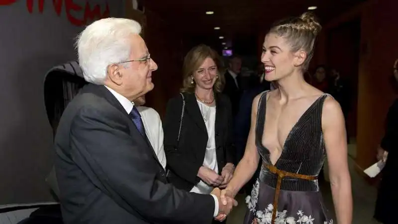 MATTARELLA ROSAMUND PIKE