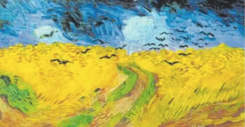 vang gogh campo di grano con corvi