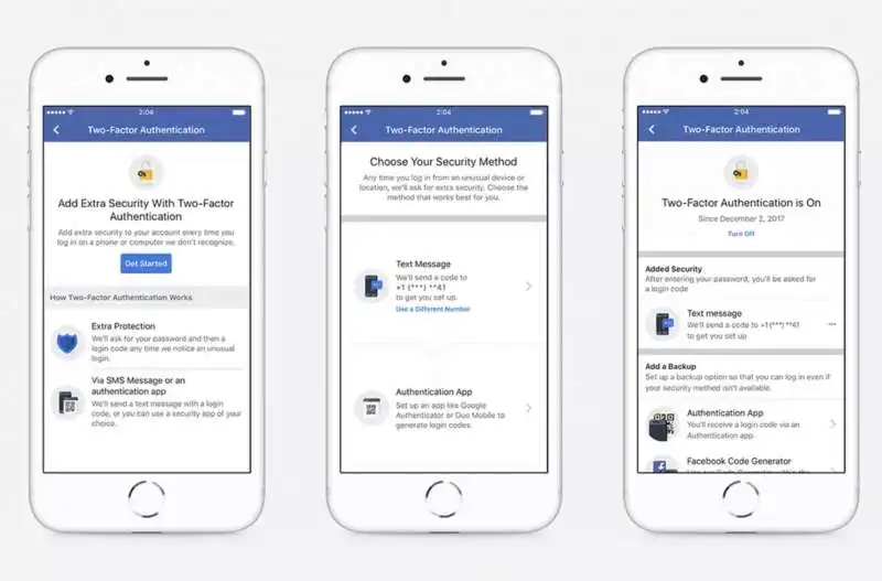 AUTENTICAZIONE A DUE FATTORI FACEBOOK 1