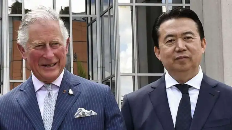 CARLO D INGHILTERRA E MENG HONGWEI