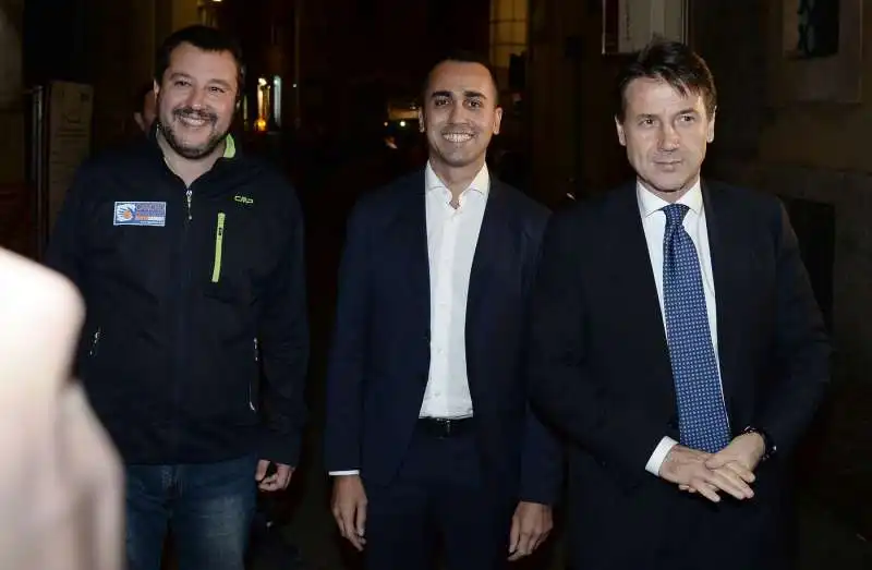 CONTE DI MAIO SALVINI