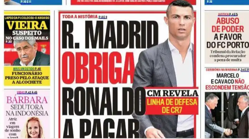 CR7 QUOTIDIANO PORTOGHESE