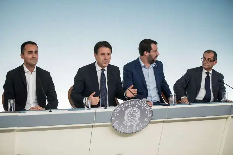 di maio conte salvini tria 1