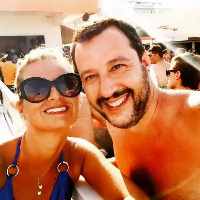 eleonora ferri con matteo salvini