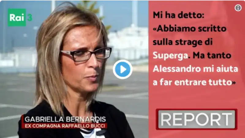 ex compagna di bucci report