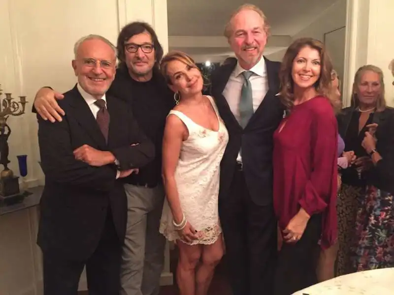 francesco micheli, claudio cecchetto,barbara d'urso, arturo e alessandra artom, fiorenza locatelli