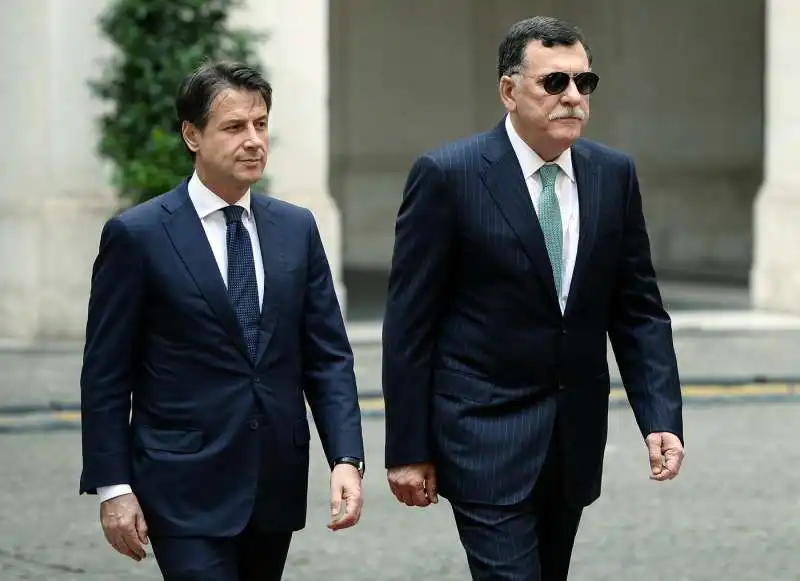 giuseppe conte incontra fayez al serraj 3