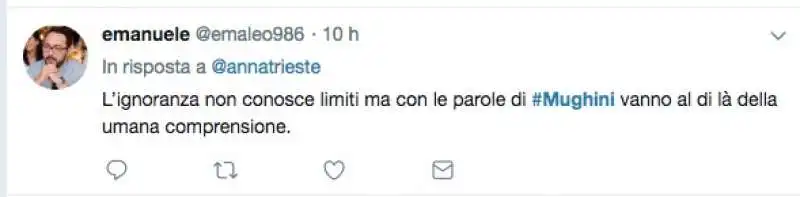 i tweet contro mughini per le parole su stupro e rapporto non consenziente  14