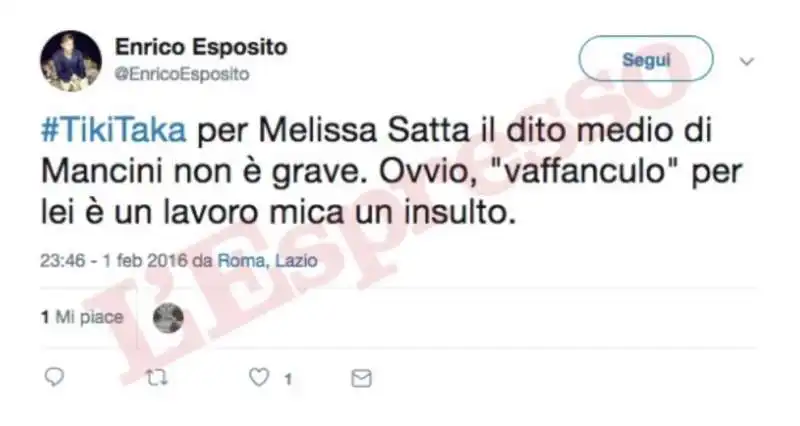 i tweet sessisti di enrico esposito 6