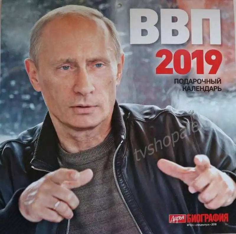 il calendario 2019 di vladimir putin         