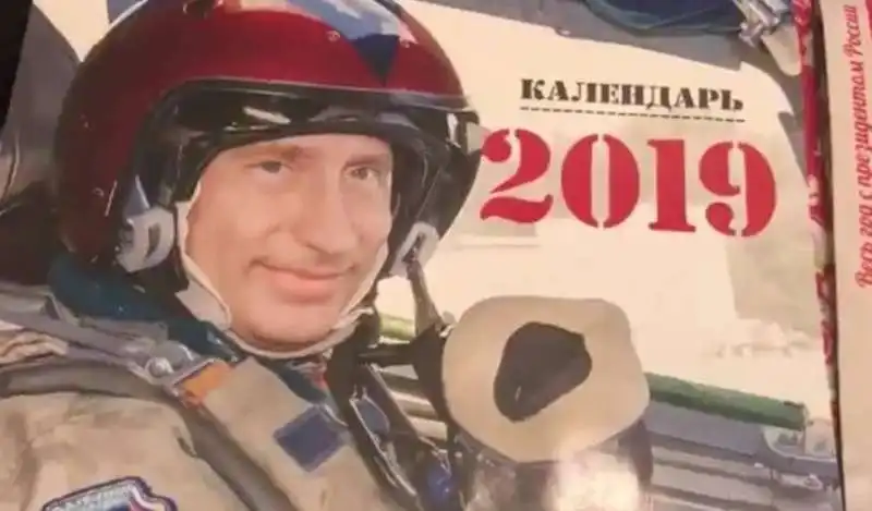 il calendario 2019 di vladimir putin